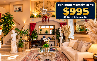 Long Stay at AL’S MANSION (30-Day Minimum) – Rents Start at $995/Month
