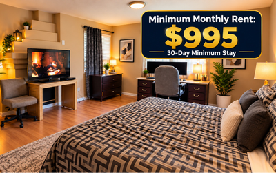 Long Stay at AL’S MANSION (30-Day Minimum) – Rents Start at $995/Month